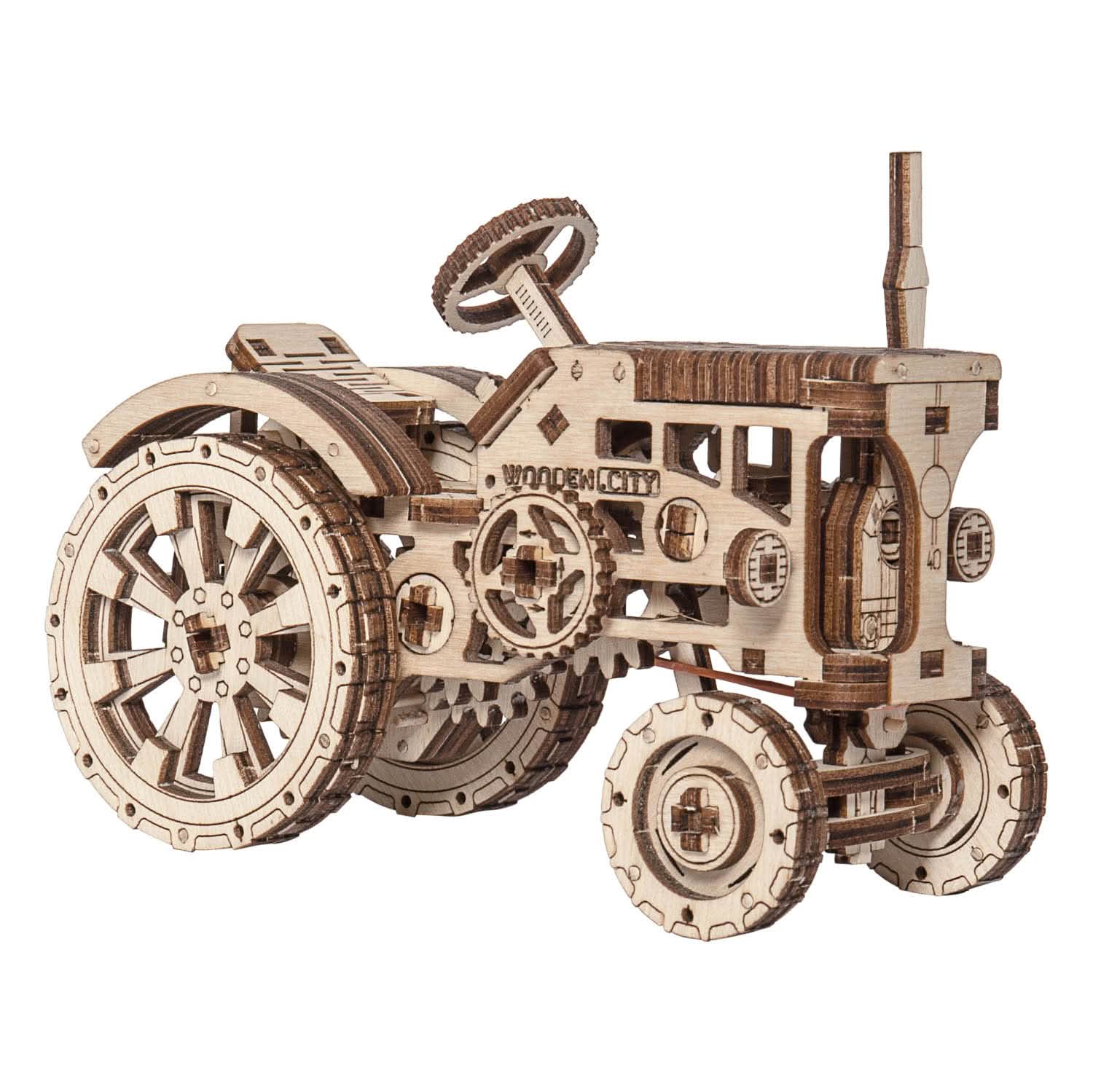Modellbyggesett i tre – Traktor - Bilde 2