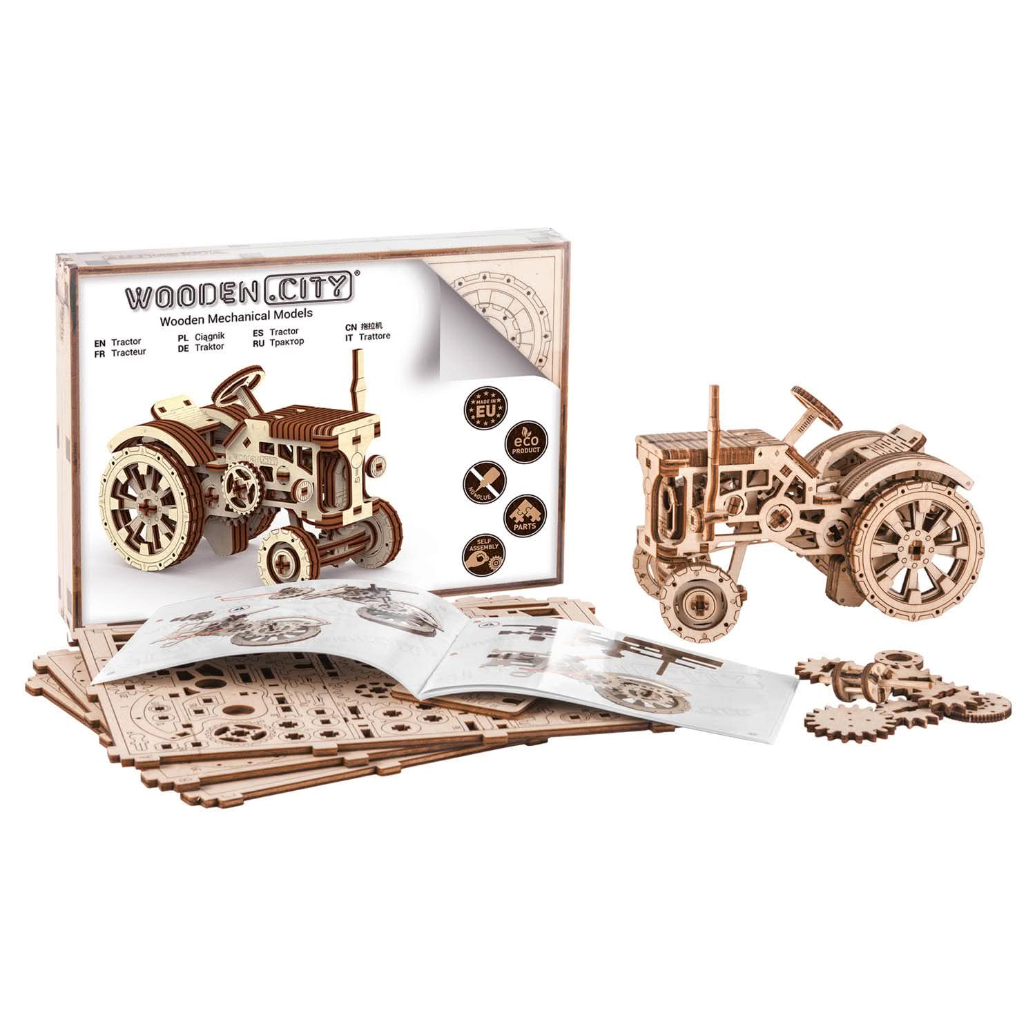 Modellbyggesett i tre – Traktor - Bilde 6
