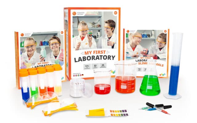 mitt første laboratorium slimete slimdyr brusende badebomber