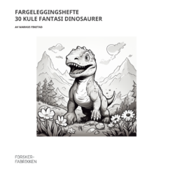 Fargeleggingshefte - 30 KULE DINOSAURER