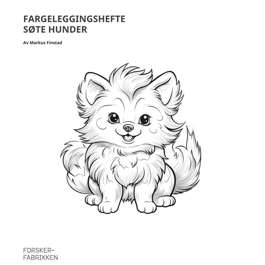 Fargeleggingshefte - Søte hunder