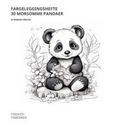 Fargeleggingshefte - 30 morsomme pandaer
