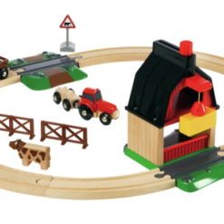 BRIO® Togbane Bondegård 20 deler
