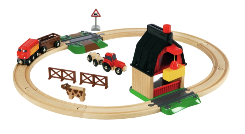 BRIO® Togbane Bondegård 20 deler