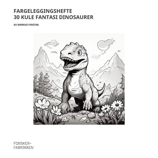 Fargeleggingshefte - 30 KULE DINOSAURER
